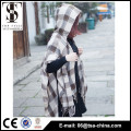 Hight Quality Check Winter 100% Acryl gesäumten Poncho